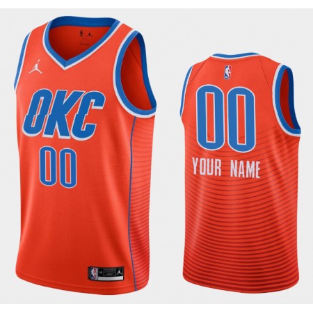 Camiseta Hombre NBA Oklahoma City Thunder Personalizadas 2020-21 Jordan Brand Statement Edition Swingman